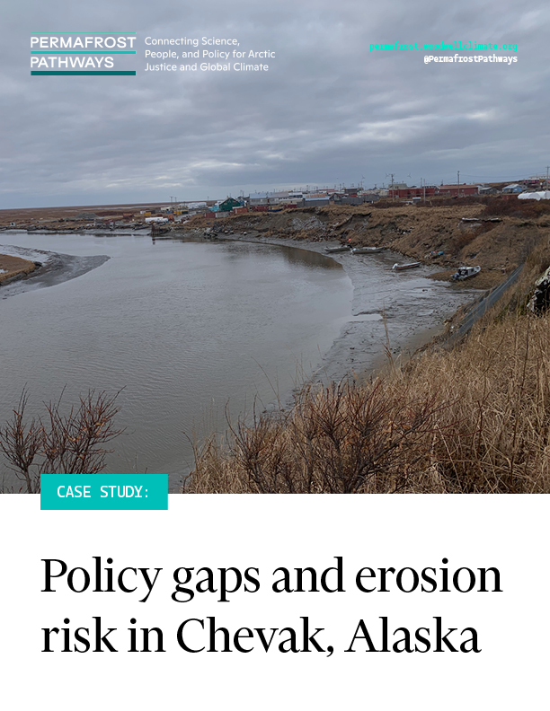 Cover page of Chevak erosion case study